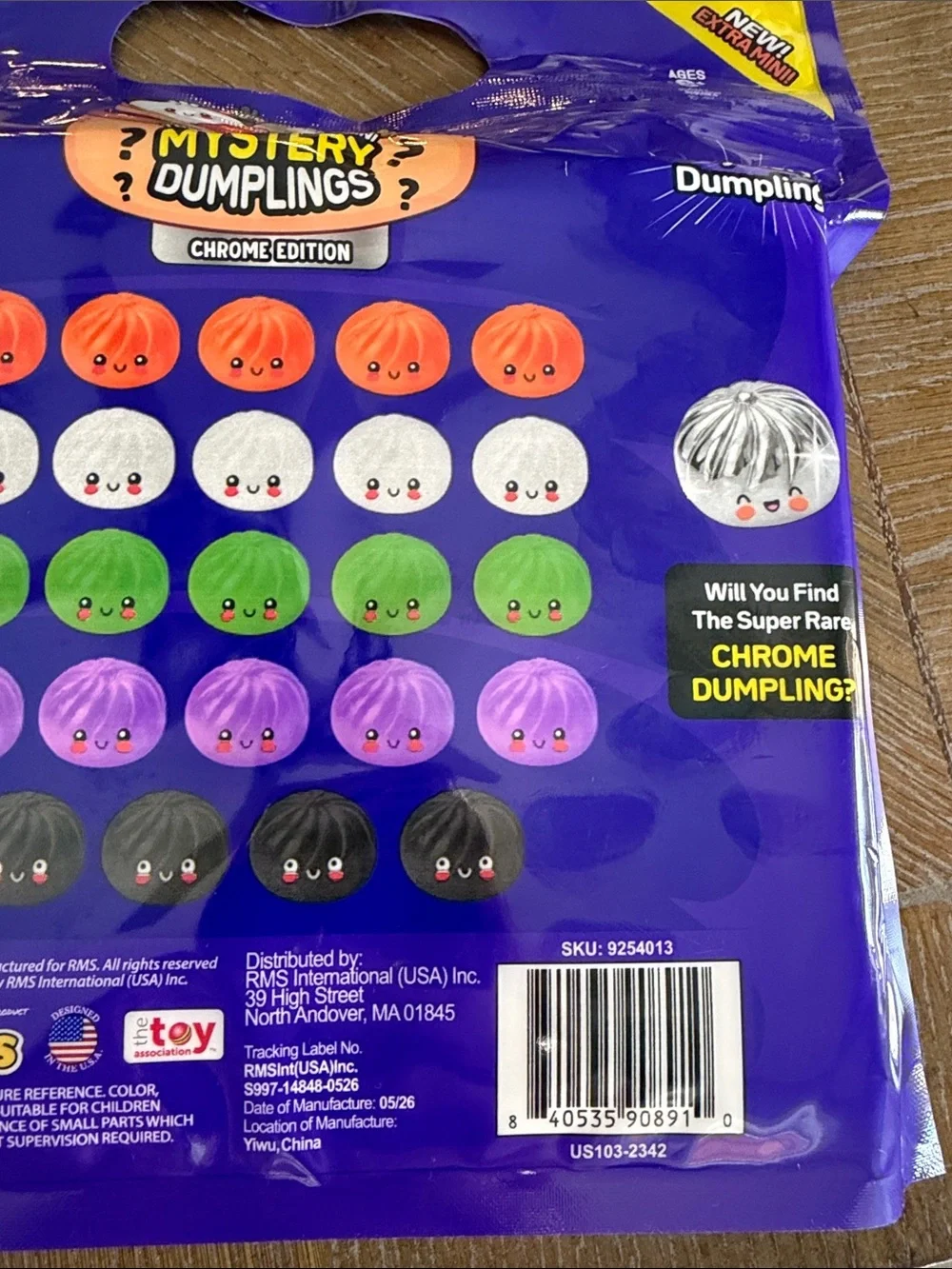 RMS-Crazy Fun Dumplings Chrome Edition - 25 Giftable Pieces-NEW! Authentic! Mini